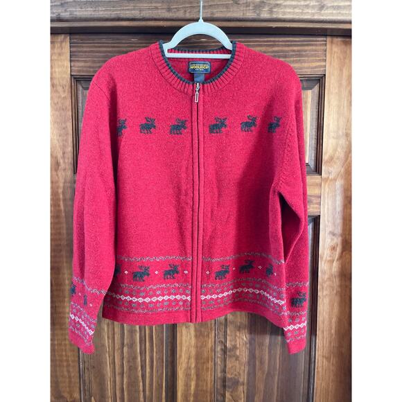 Vintage Woolrich Cardigan sweater L - Picture 1 of 5